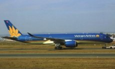 Vietnam Airlines Airbus A350-900 VN-A887 postcard Vietnam Airlines Airbus A350-900 VN-A887 postcard