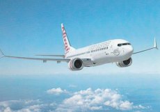Virgin Australia Airlines Boeing 737 MAX 8 - postc Virgin Australia Airlines Boeing 737 MAX 8 - postcard