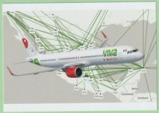 Viva Aerobus Airbus A321neo - postcard Viva Aerobus Airbus A321neo - postcard