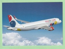 Viva Air Colombia Airbus A320 - postcard Viva Air Colombia Airbus A320 - postcard