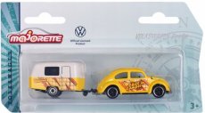 Volkswagen VW Beetle & Caravan Majorette yellow car model
