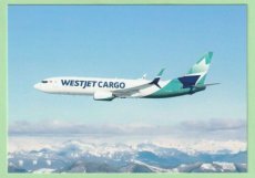 Westjet Cargo Boeing 737F - postcard Westjet Cargo Boeing 737F - postcard
