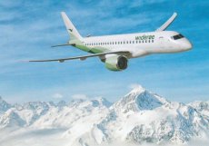 Wideroe Embraer 195-E2 - postcard Wideroe Embraer 195-E2 - postcard