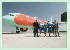 Windrose Airlines Airbus A330 - Crew Stewardess - postcard
