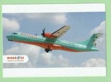 Windrose Airlines ATR-72 - postcard