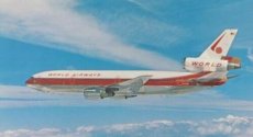 World Airways DC-10-30CF N103WA postcard